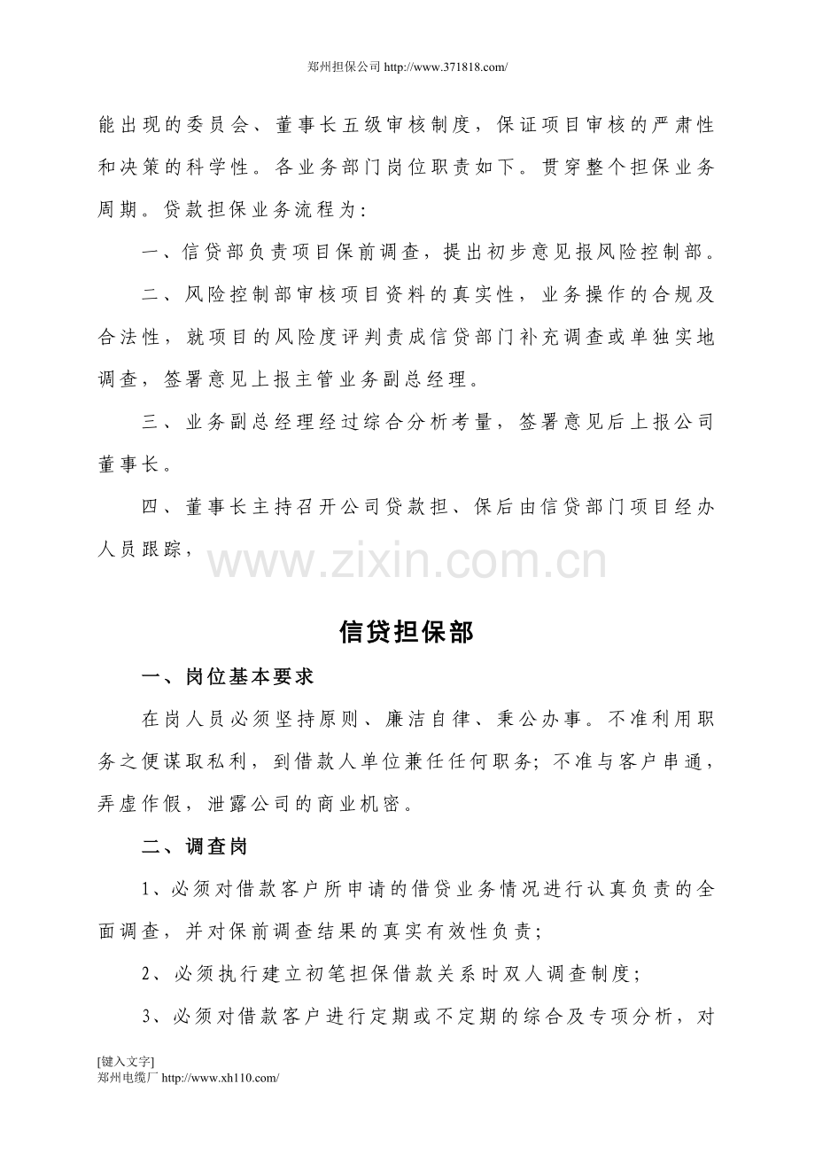 河南省投资担保公司风险控制制度.doc_第3页