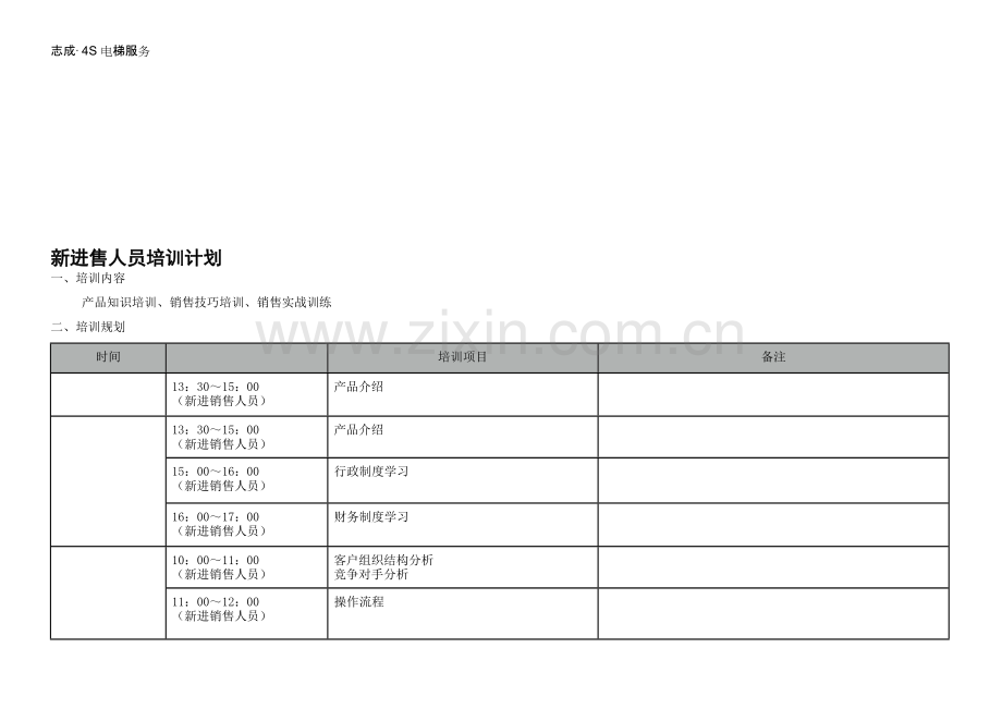 新进销售人员培训计划.doc_第1页