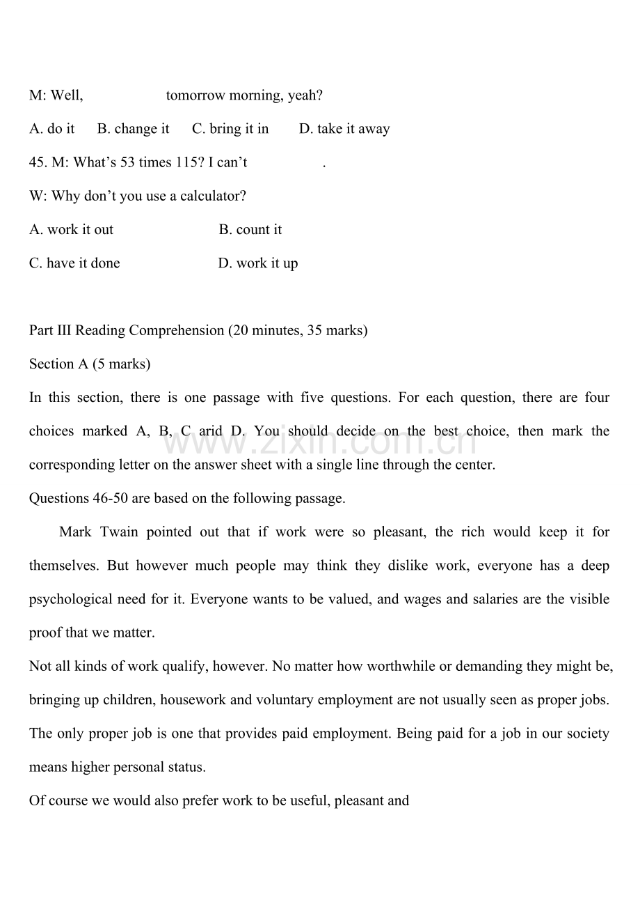 2011年全国大学生英语竞赛C级冲刺模拟试题及详解.doc_第3页