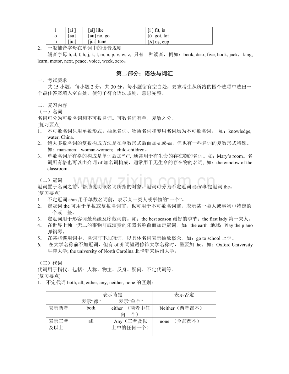 2011年《大学英语》入学复习资料.doc_第3页