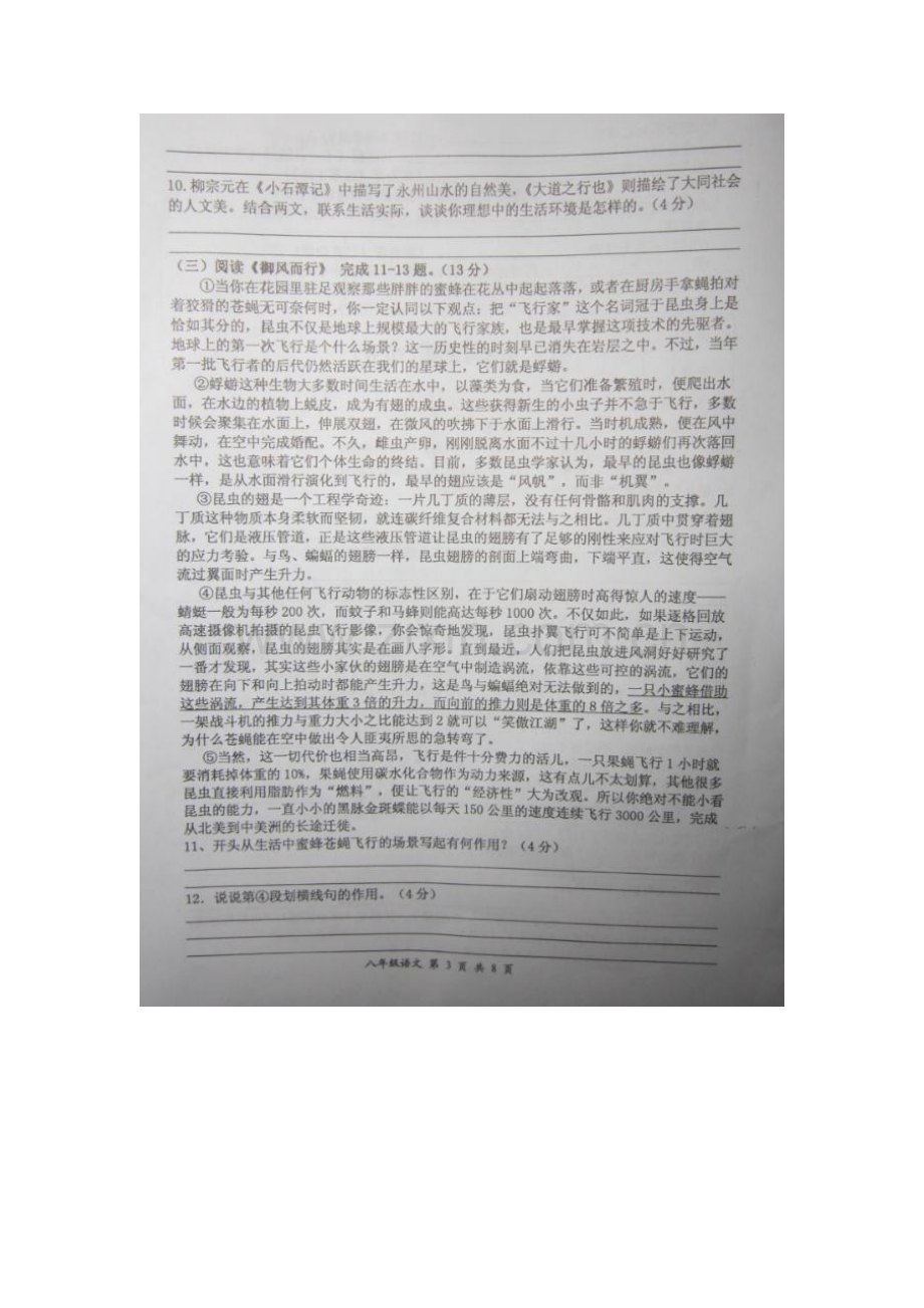 2015-2016学年八年级语文上册期中调研检测题14.doc_第3页