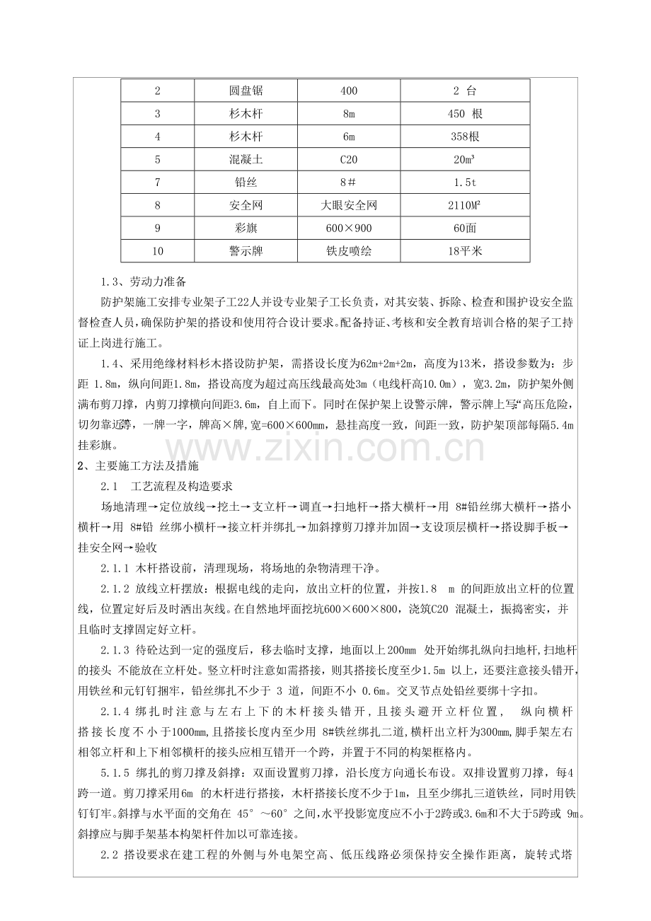 20150319高压线防护施工技术交底.doc_第2页