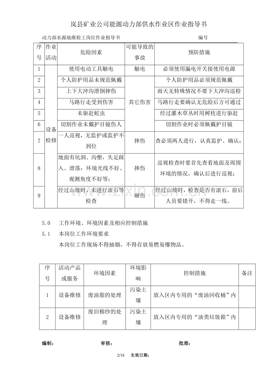 供水作业区维检工岗位作业指导书.doc_第2页