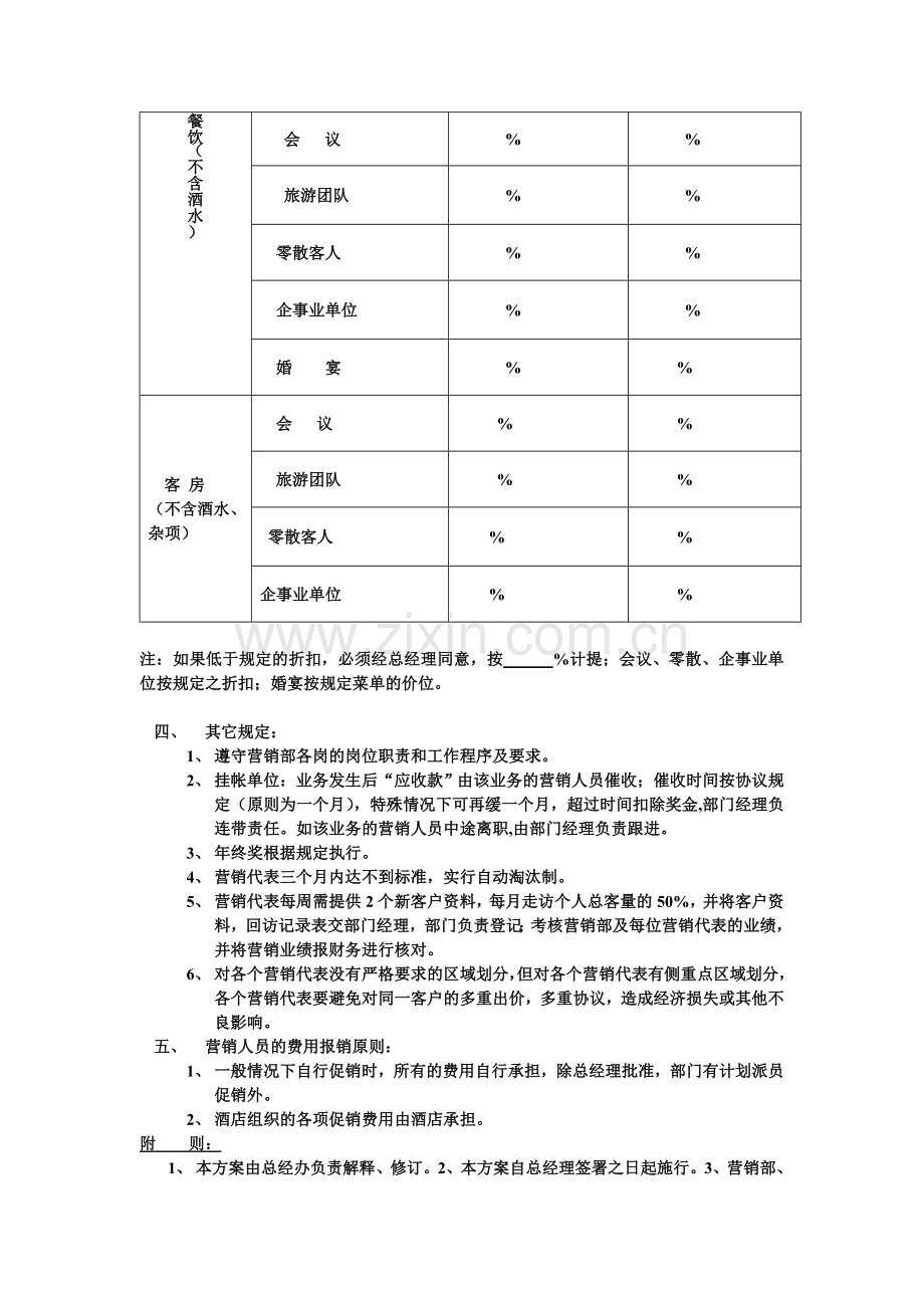 营销部销售业绩考核暂行方案2..doc_第2页