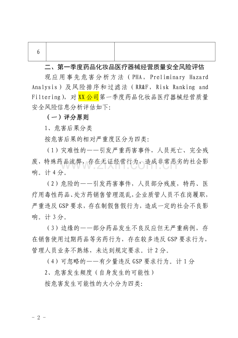 9药械化经营质量安全监管风险评估报告.doc_第2页