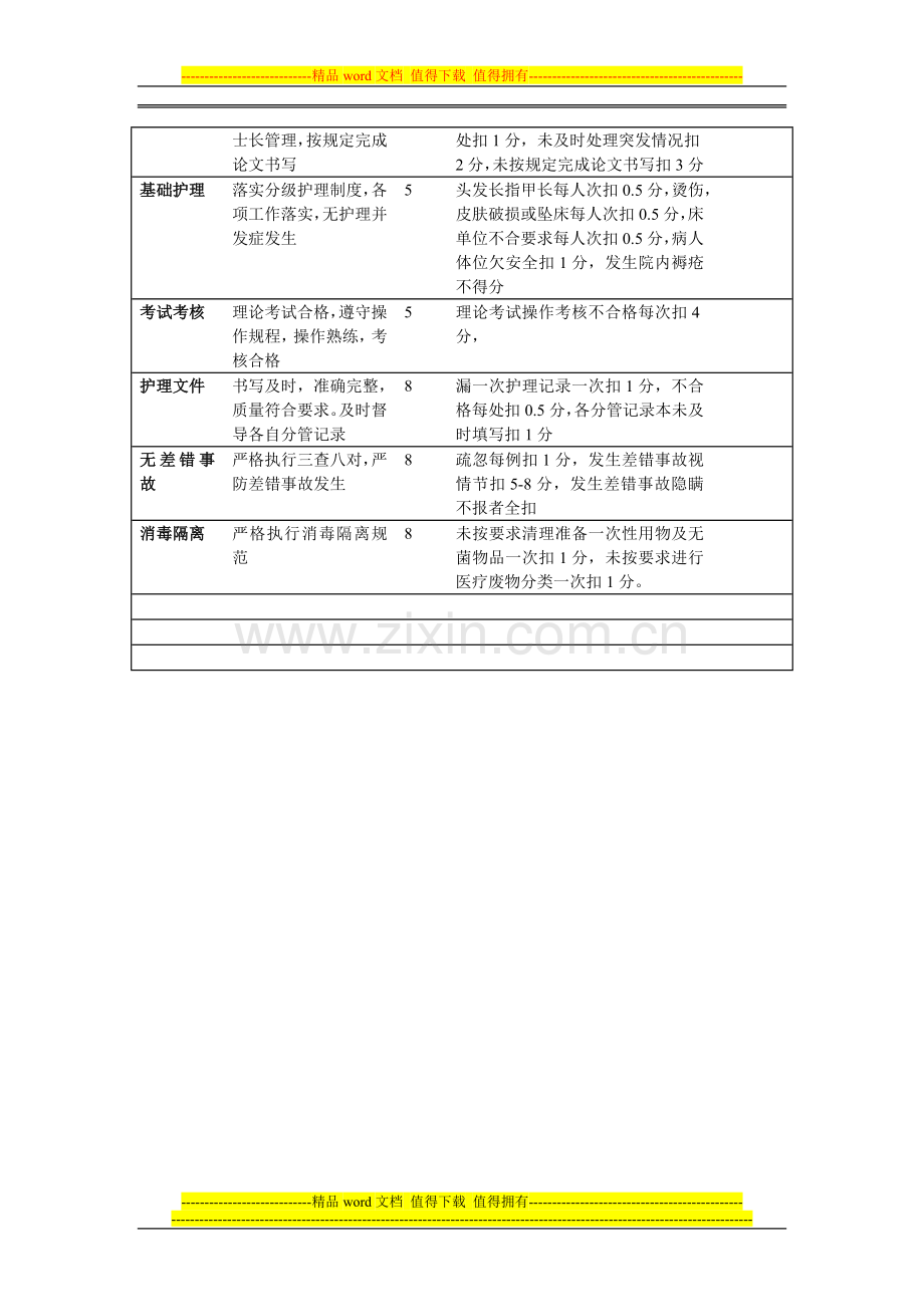 各级护理人员考核评价表..doc_第2页