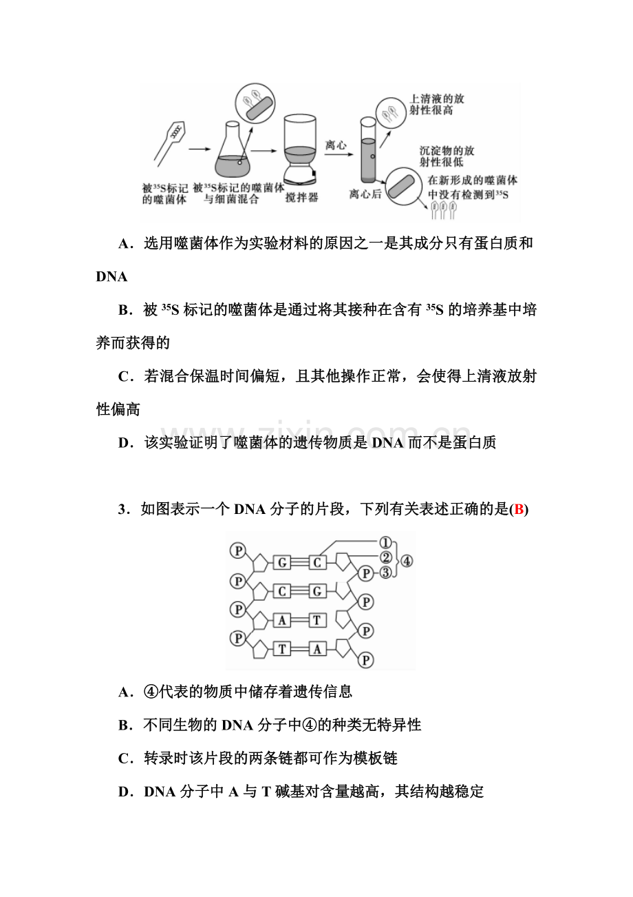 2016-2017学年高一生物下册同步练习题24.doc_第2页