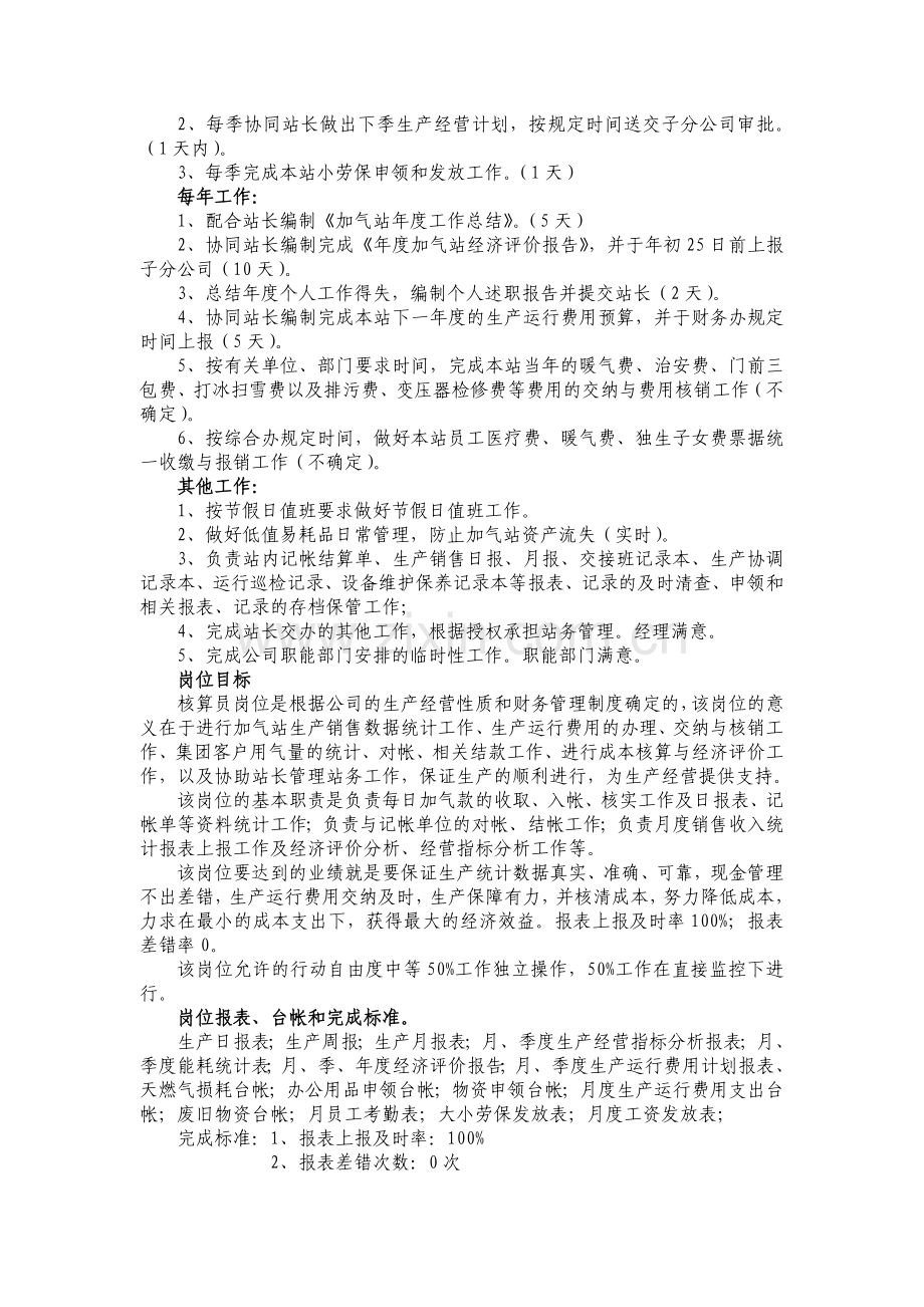 加气站核算员岗位作业指导卡.doc_第2页