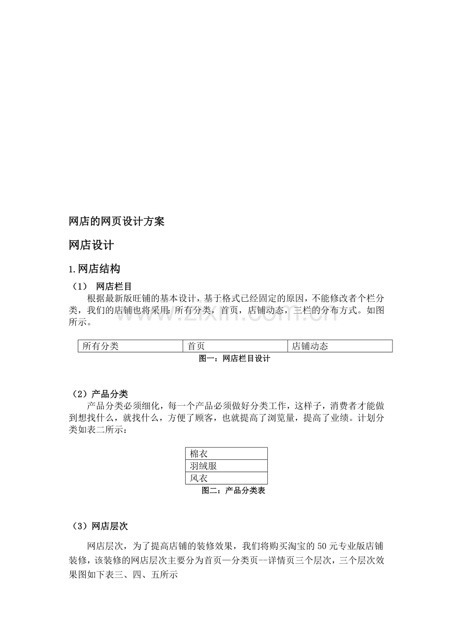 网店的网页设计方案.doc_第1页