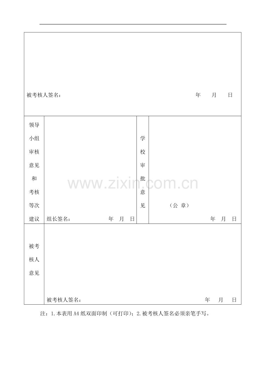 工勤人员绩效考核登记表(至..doc_第3页