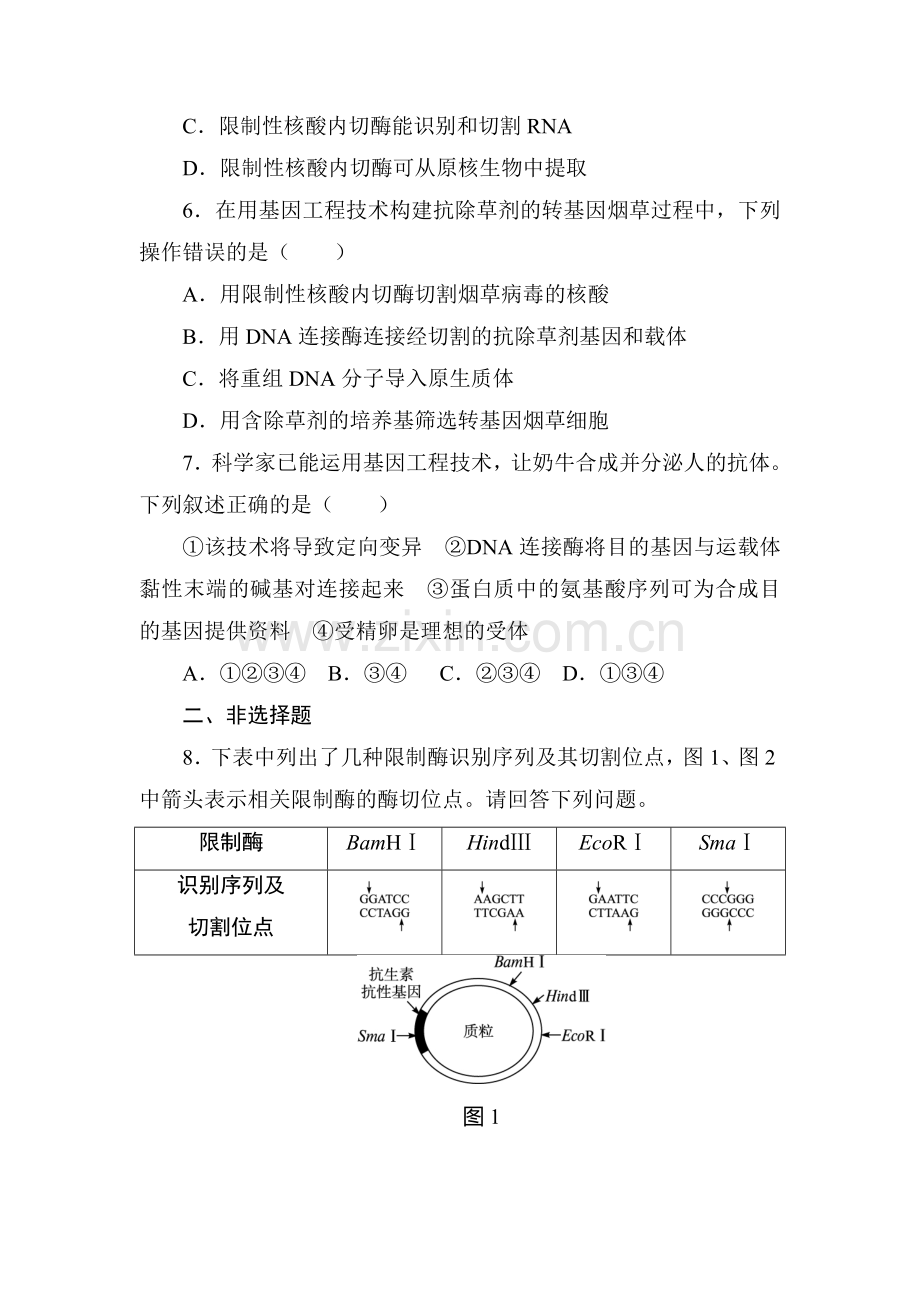 2016-2017学年高一生物下学期章末测试题27.doc_第2页