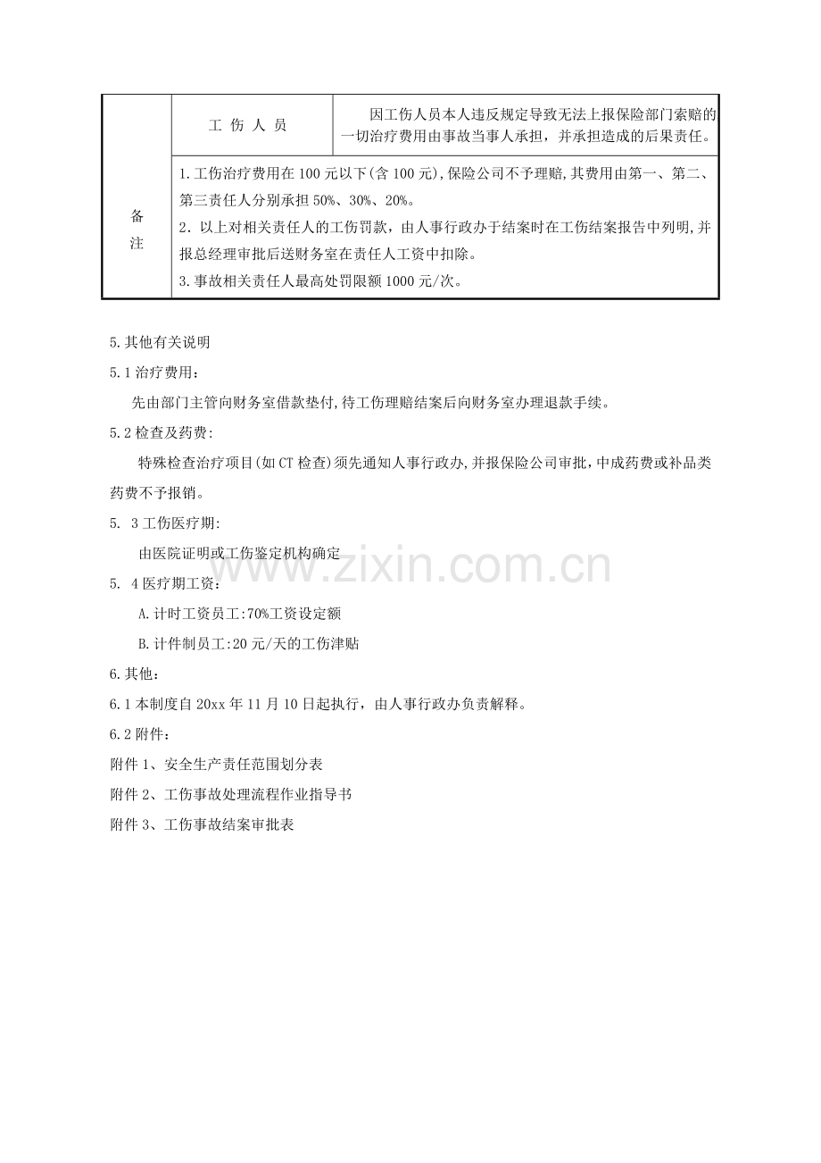 公司工伤管理制度范本(含表格).doc_第3页