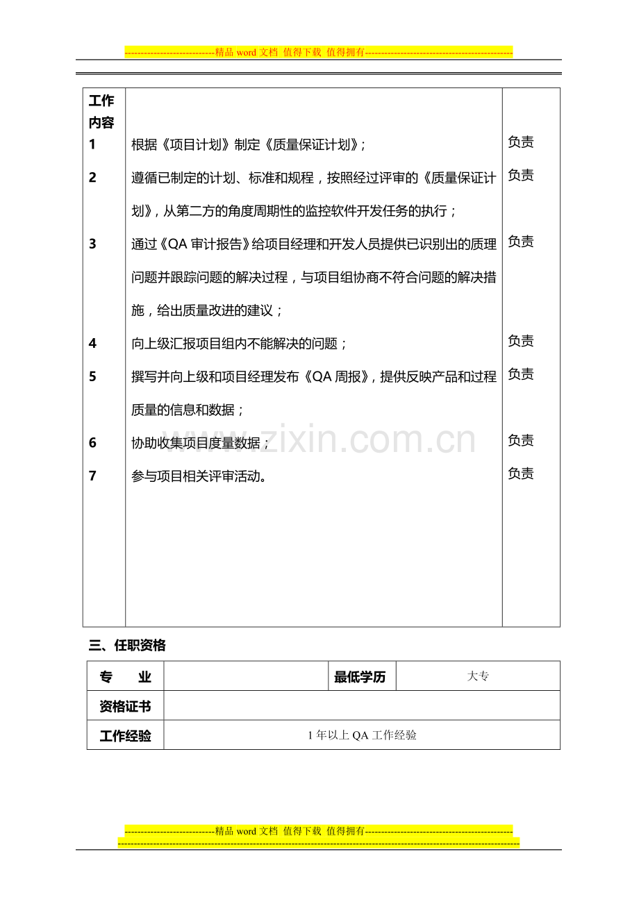 质量管理工程师岗位职责.doc_第2页