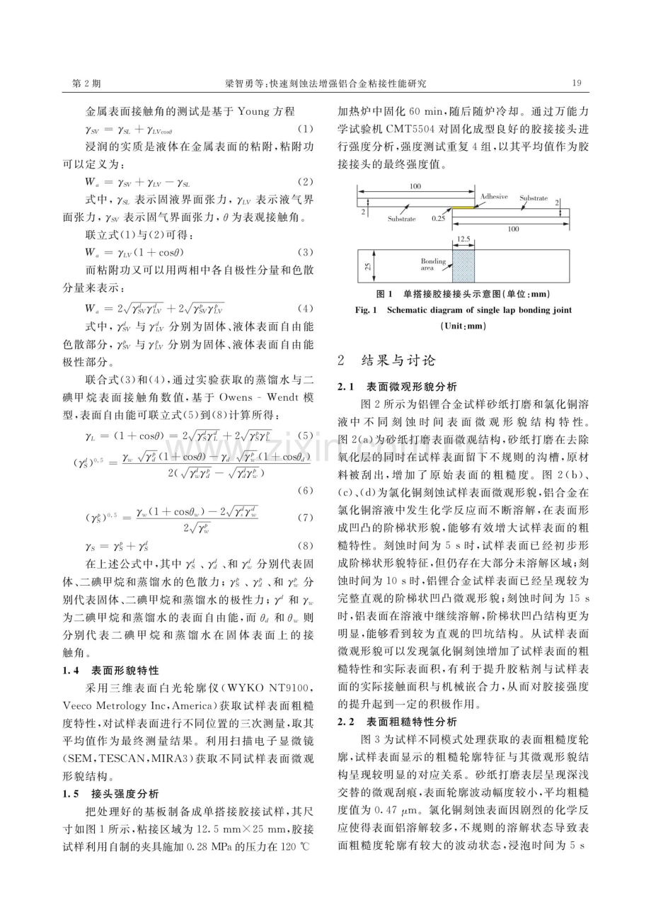 快速刻蚀法增强铝合金粘接性能研究.pdf_第3页