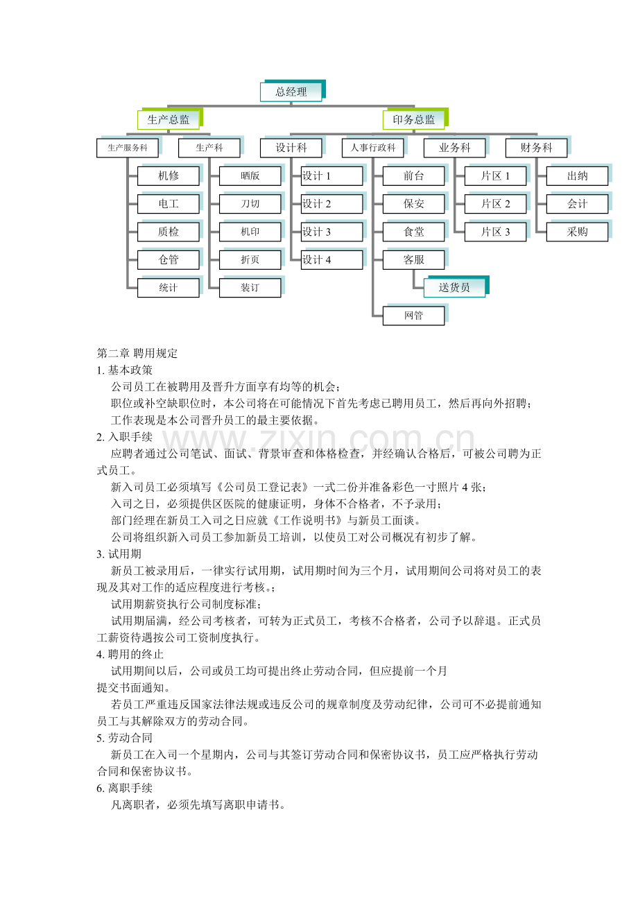 某某印务公司员工手册.doc_第2页