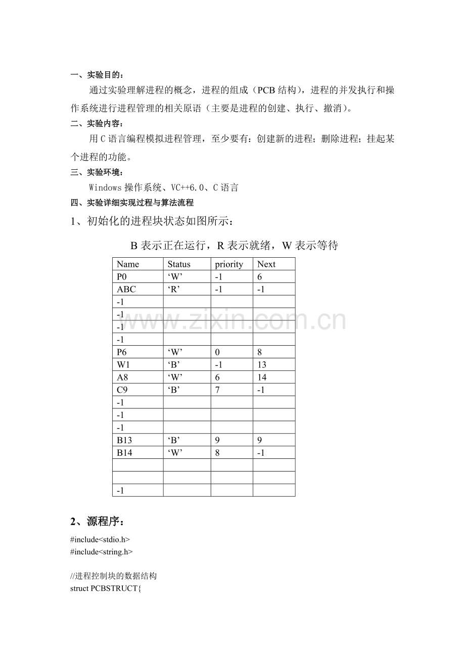 进程管理实验报告.doc_第2页