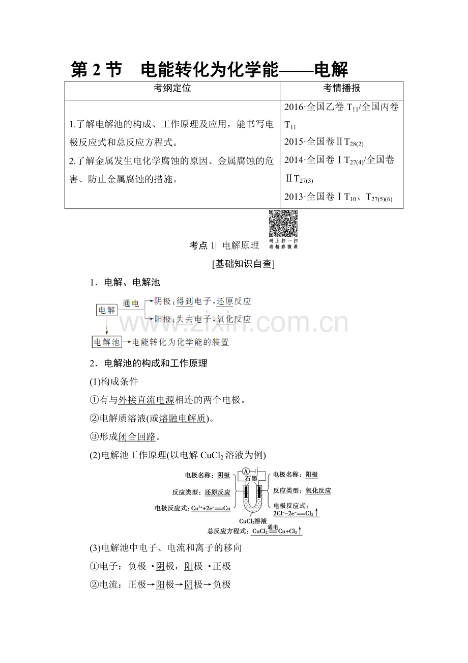 2018届高考化学基础知识自查复习检测21.doc_第1页