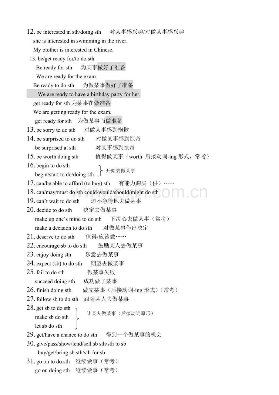 初三英语复习材料常用动词习惯用法new.doc_第2页