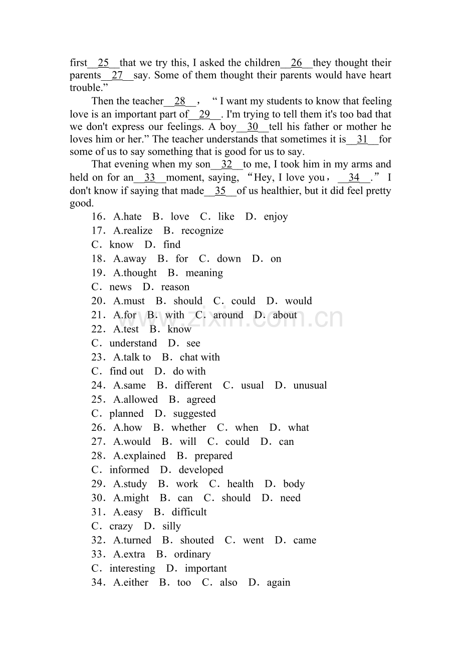 高三英语复习综合能力复习卷6.doc_第3页