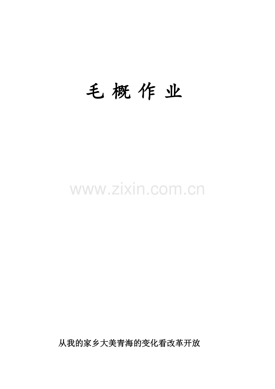 从我的家乡大美青海的变化看改革开放.doc_第2页