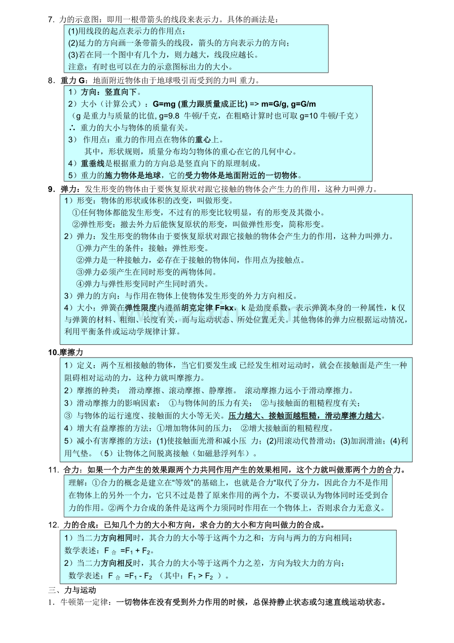 初中物理·力学知识点总结[1].doc_第2页