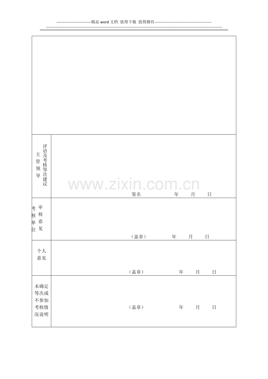 表1合肥市事业单位工作人员年度考核登记表..doc_第2页