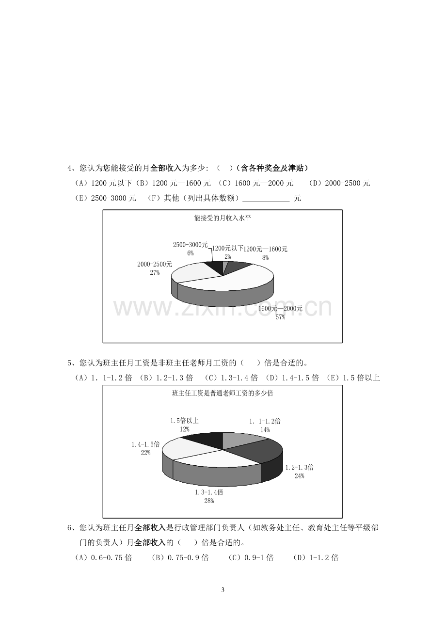 教师绩效和薪酬调查问卷和题目分析.doc_第3页