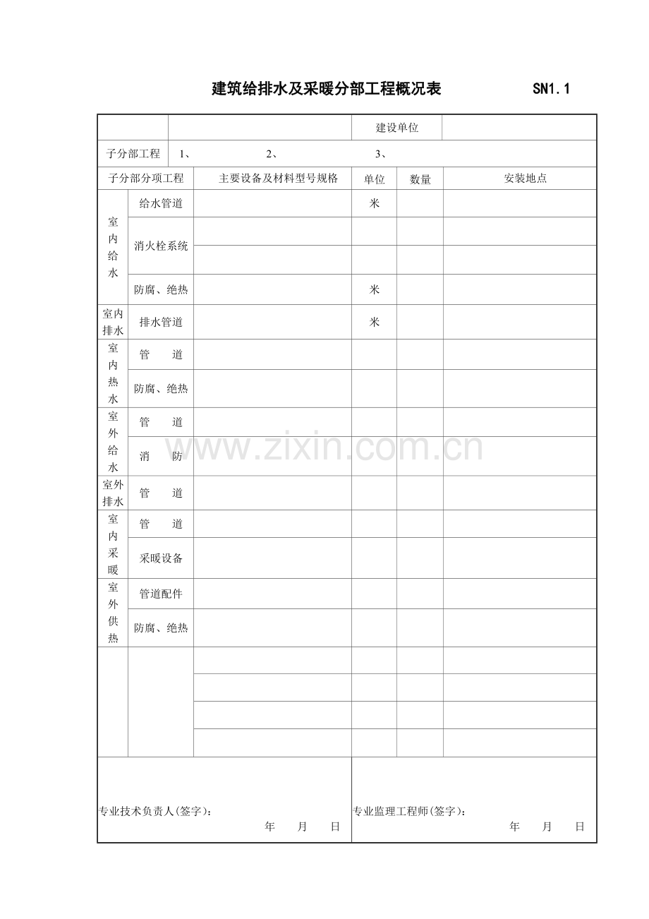 SN1.1-SN1.6给排水工程资料.doc_第1页