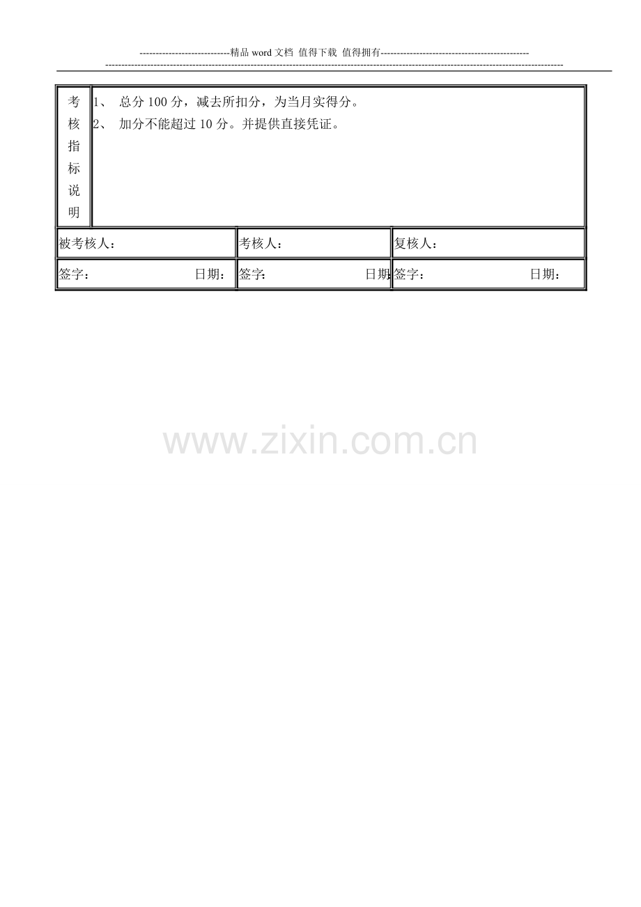 管理人员业绩考核方案..doc_第3页