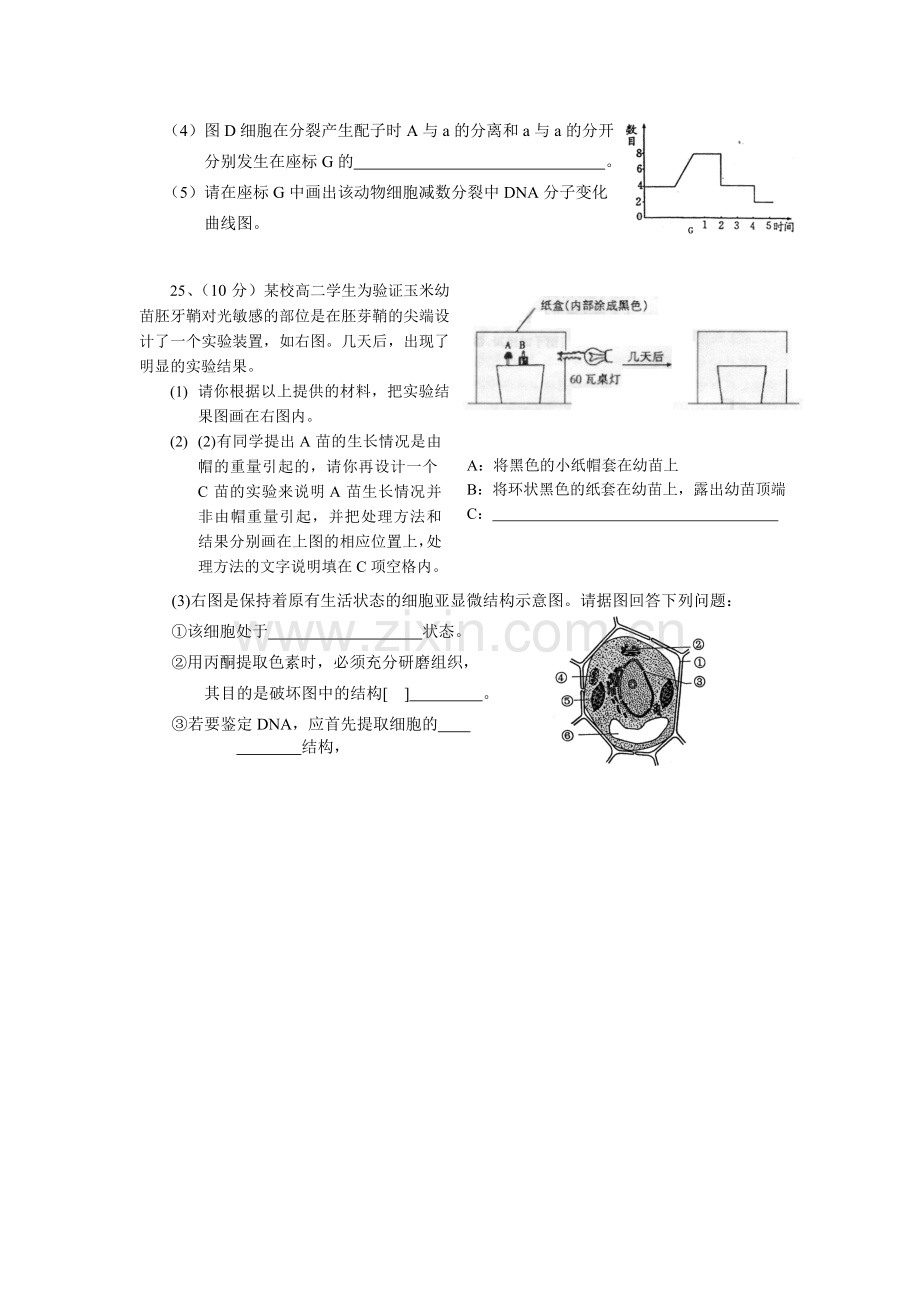 高三生物第二次理科综合试题.doc_第3页