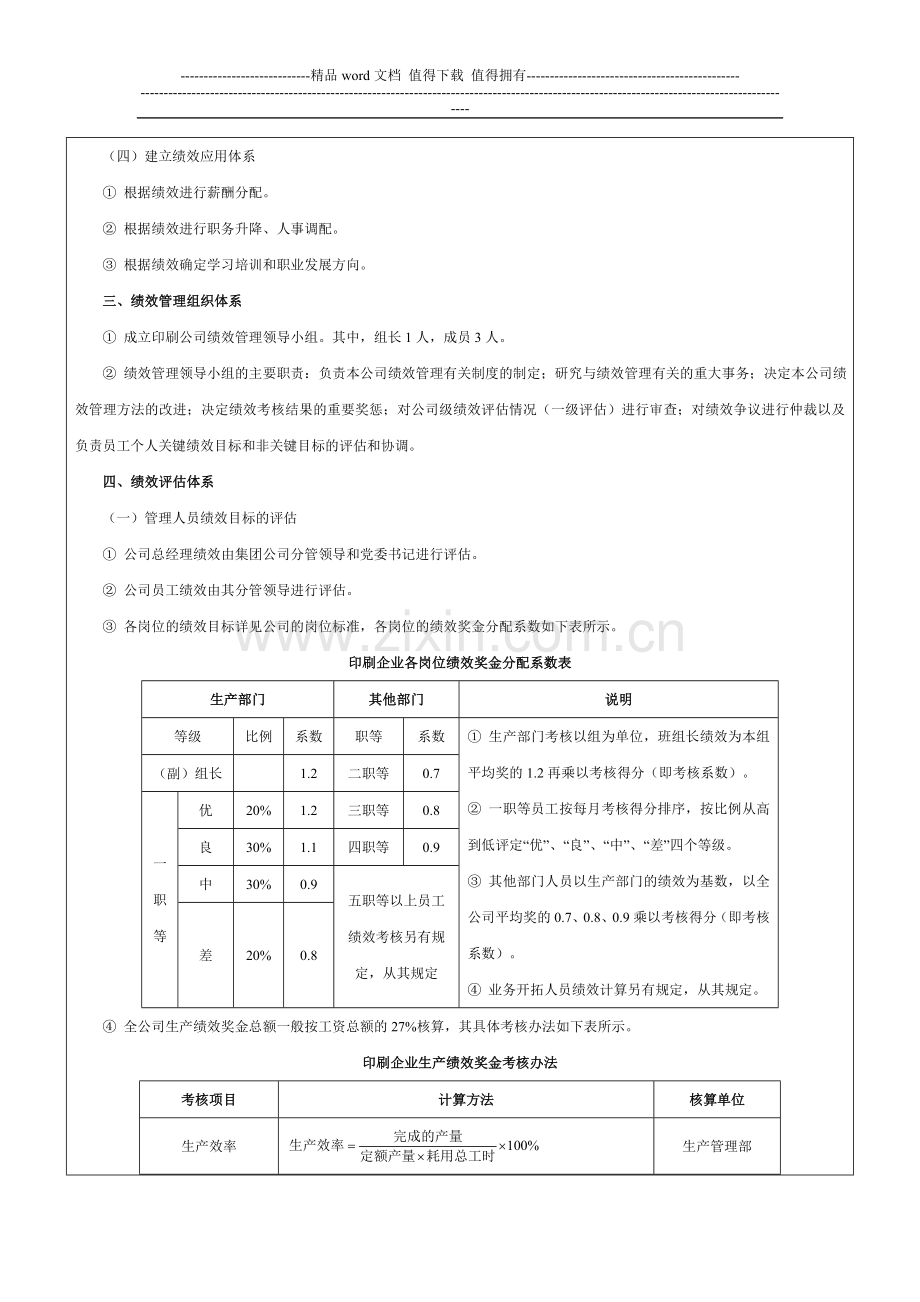 印刷企业绩效考核管理制度-范本..doc_第2页