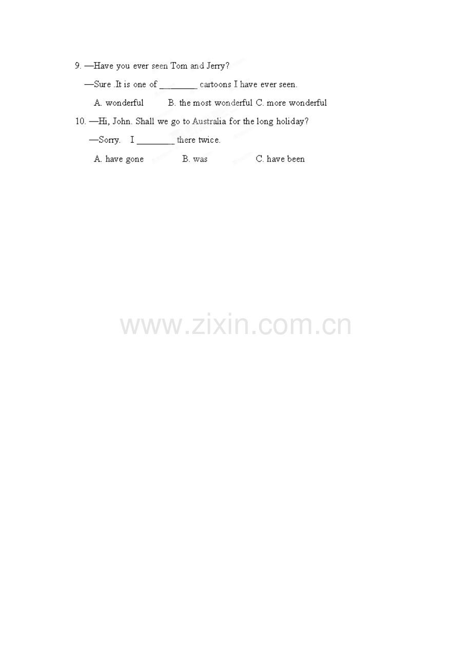 九年级英语上学期课堂达标练习题4.doc_第2页