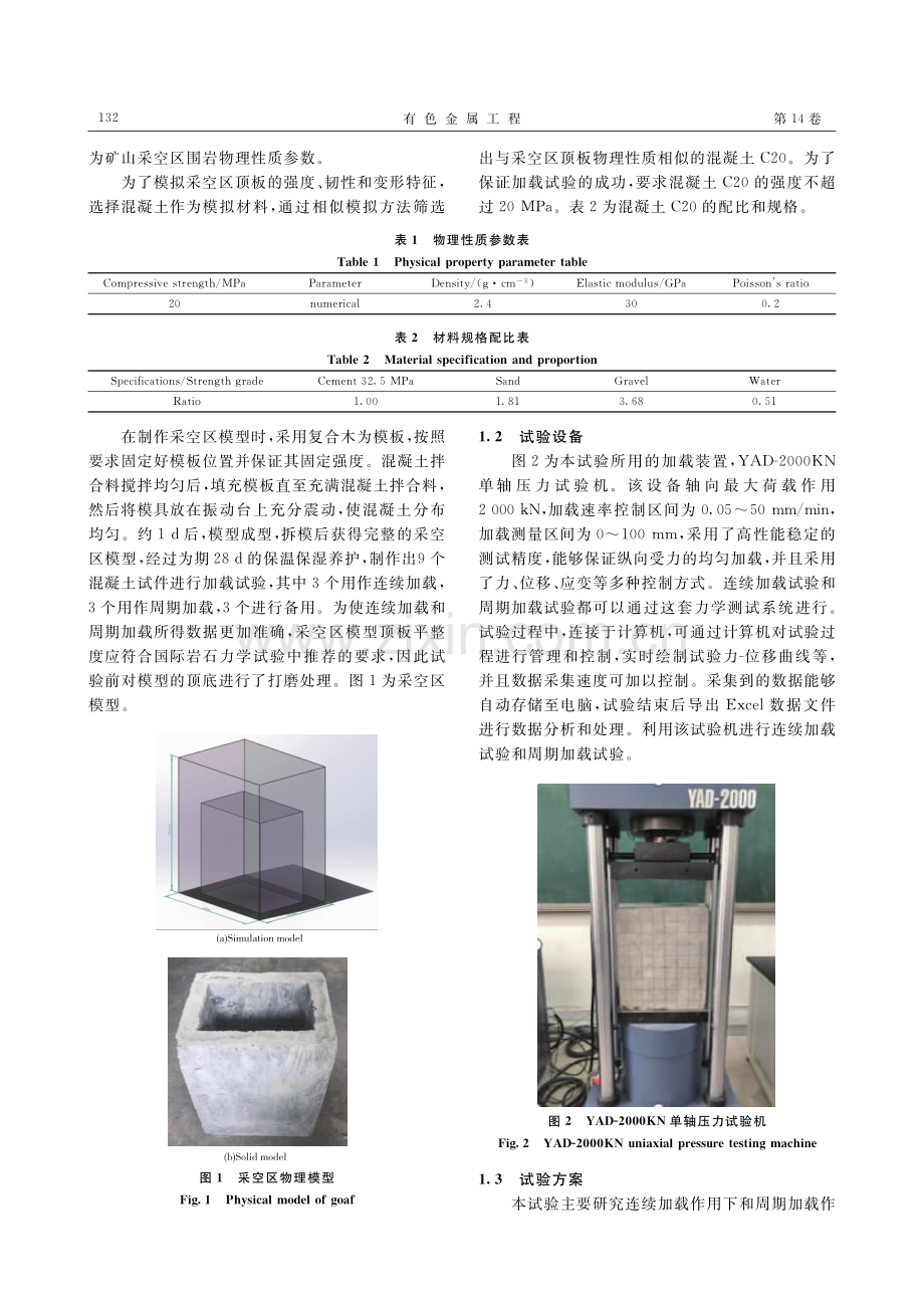 单向应力作用下地下采空区顶板破坏规律特征.pdf_第3页