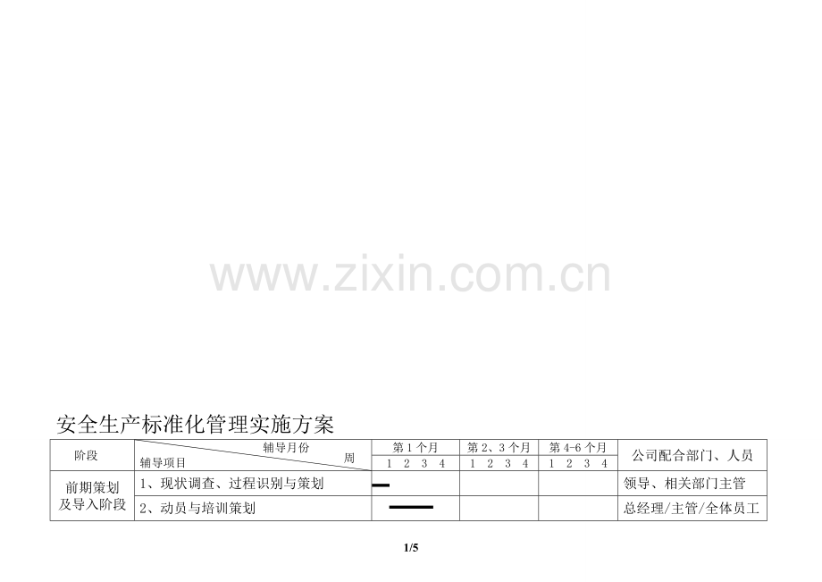 4安全标准化管理提升方案.doc_第1页