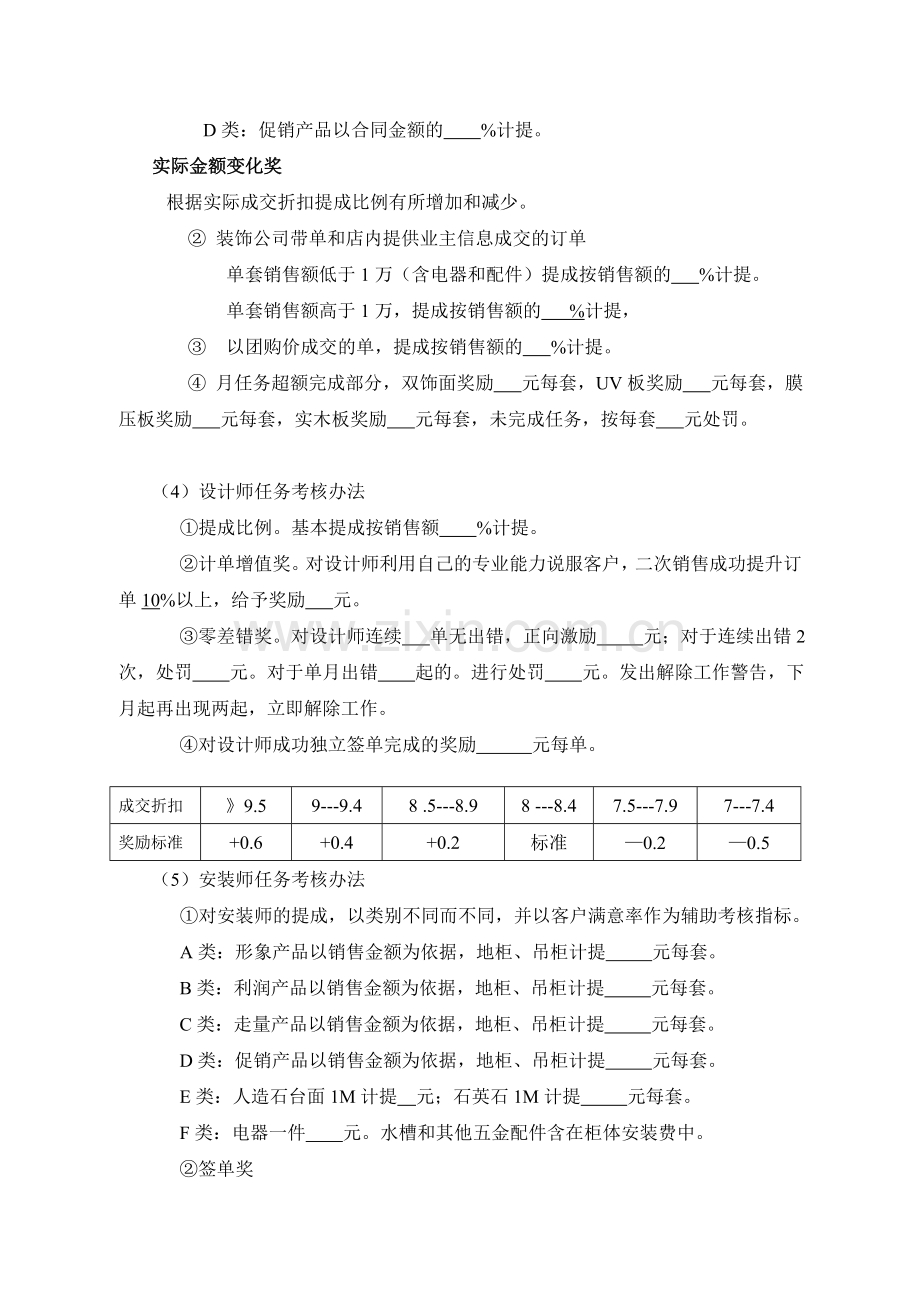 阳城我乐橱柜店员薪资考核管理办法.doc_第3页