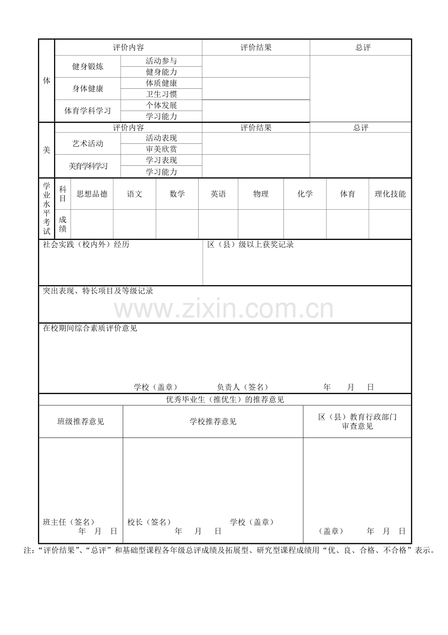 中学生综合素质评价表.doc_第2页