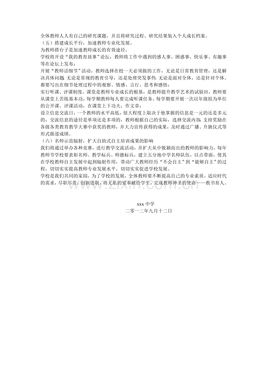 教师专业化成长实施方案.doc_第3页