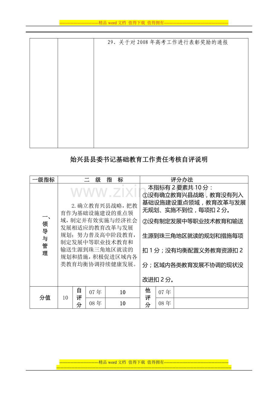 始兴县县委书记基础教育工作责任考核自评说明..doc_第3页