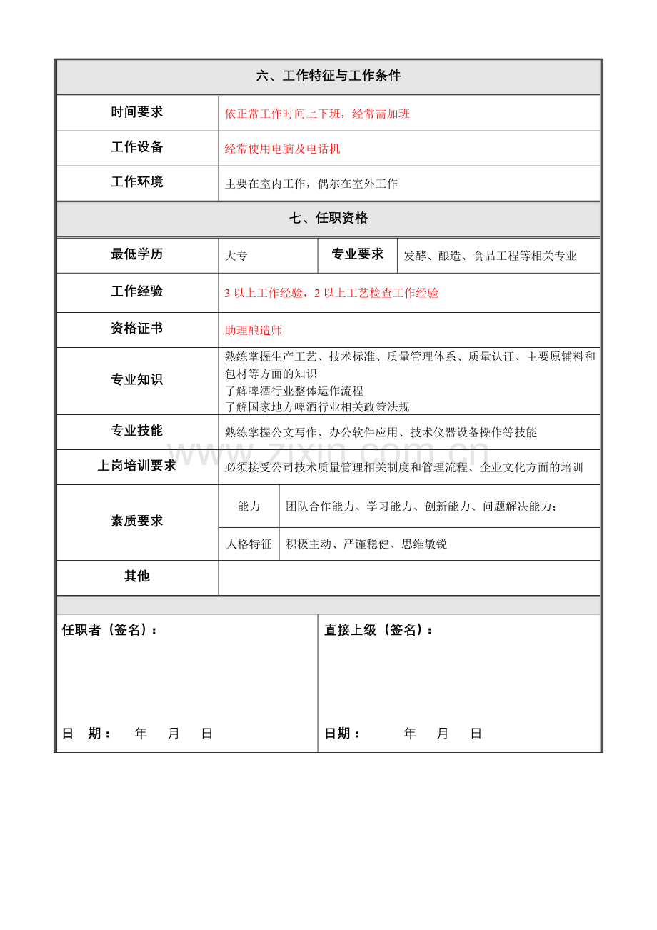 啤酒厂工艺技术员管理职责.doc_第3页