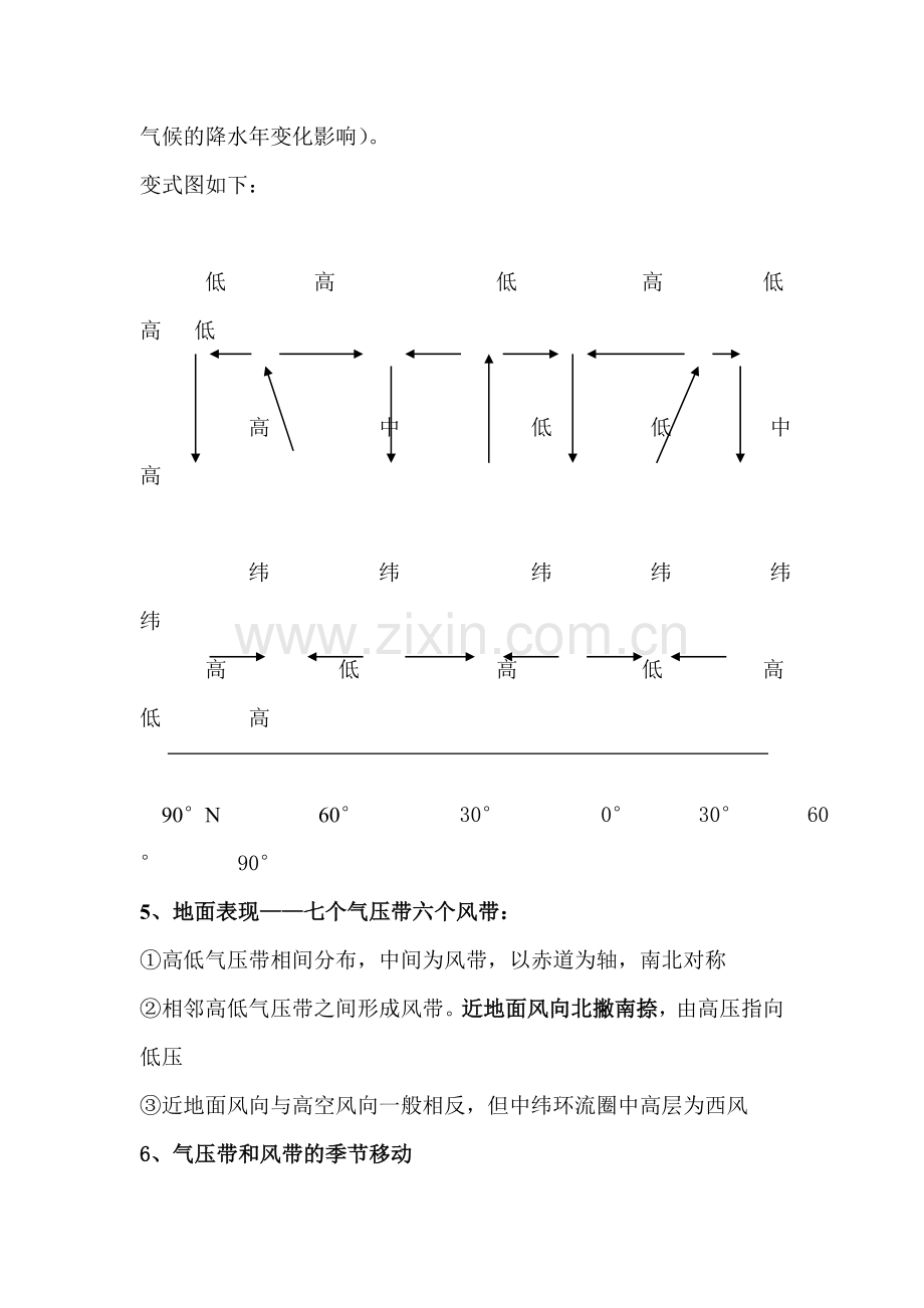 高一地理气候的形成练习题.doc_第3页