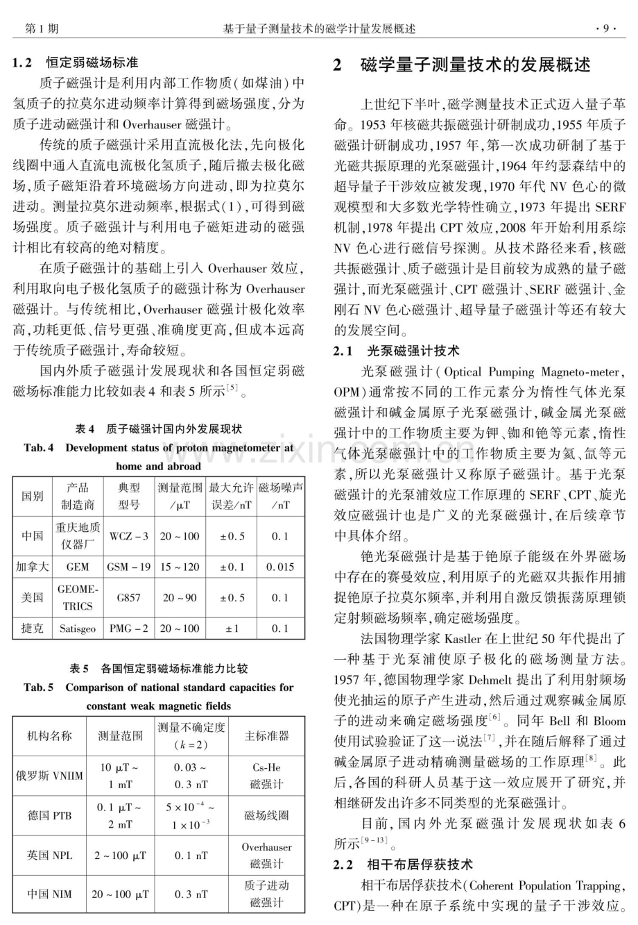 基于量子测量技术的磁学计量发展概述.pdf_第3页