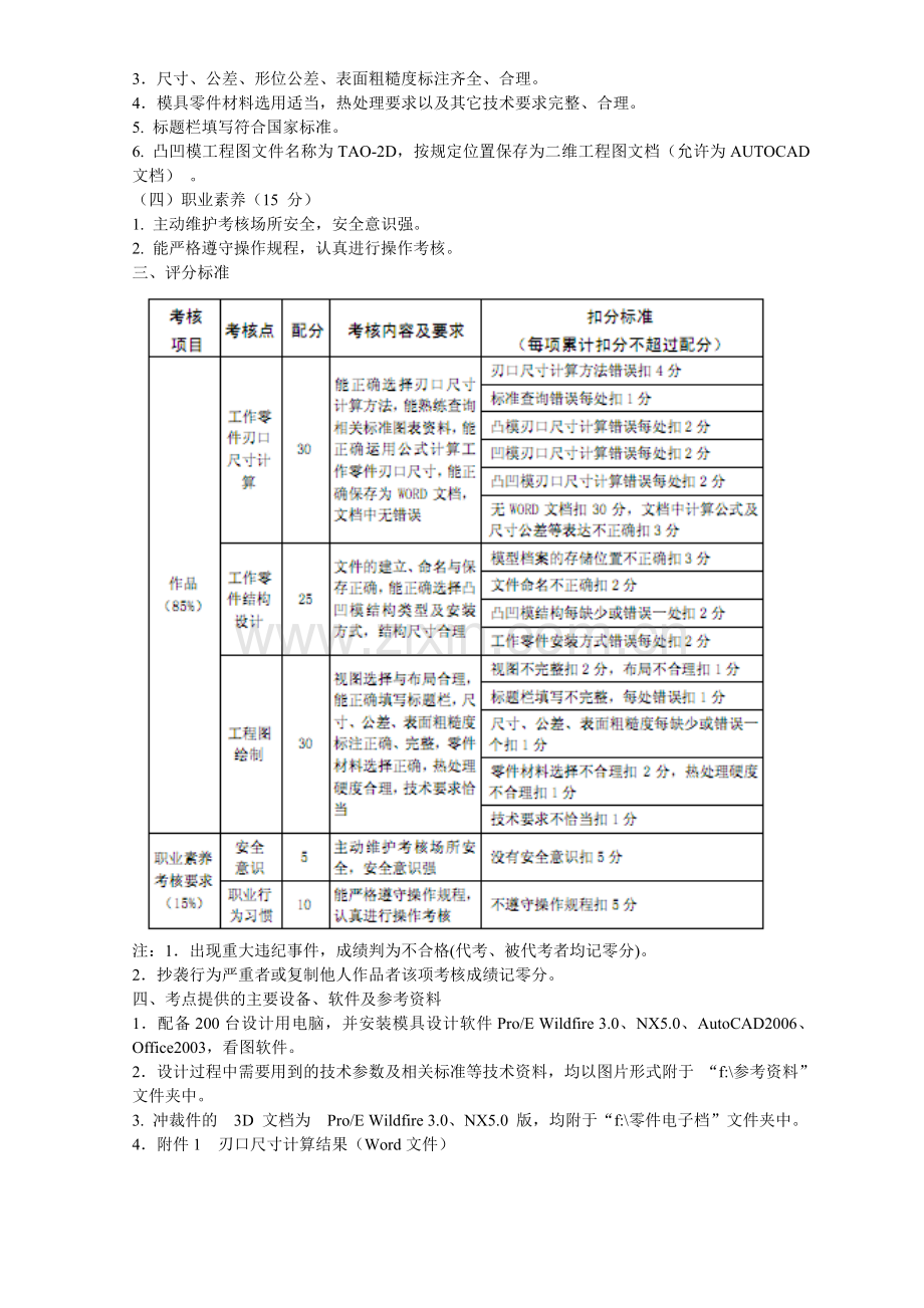 湖南高职模具技能抽考冲压题汇总、.doc_第2页