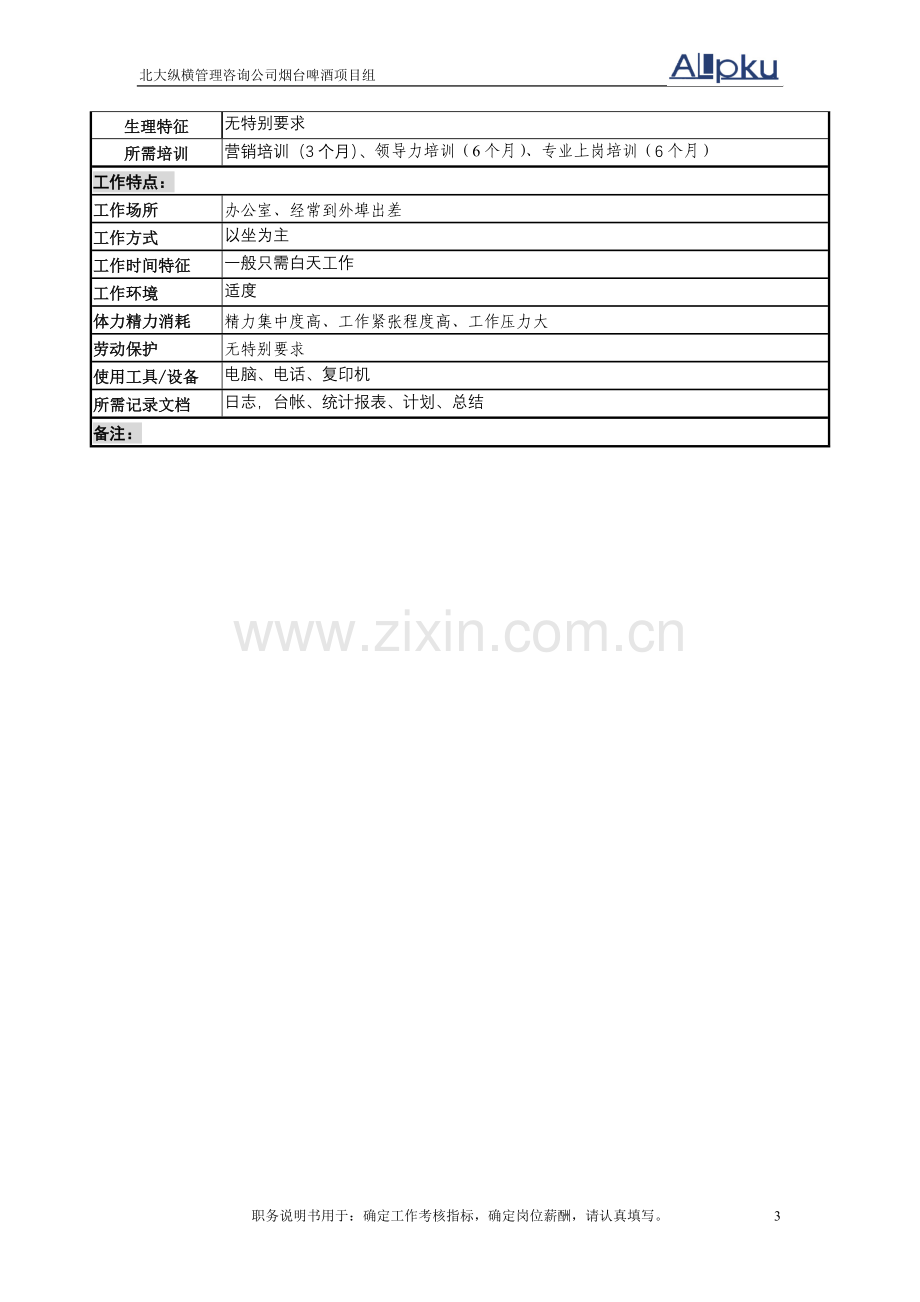 市场企划岗岗位说明书.doc_第3页