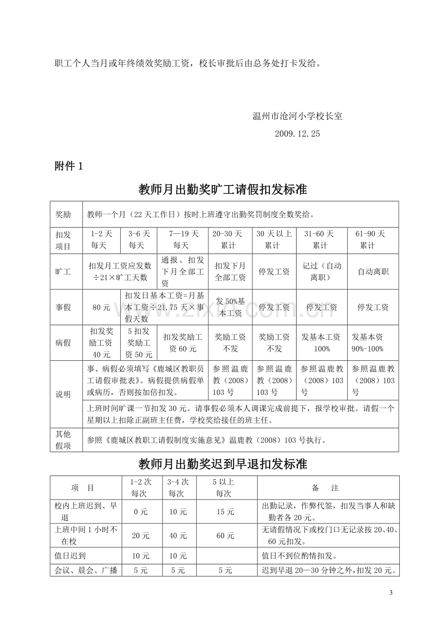 温州市沧河小学教师绩效工资实施方案(试行).doc_第3页