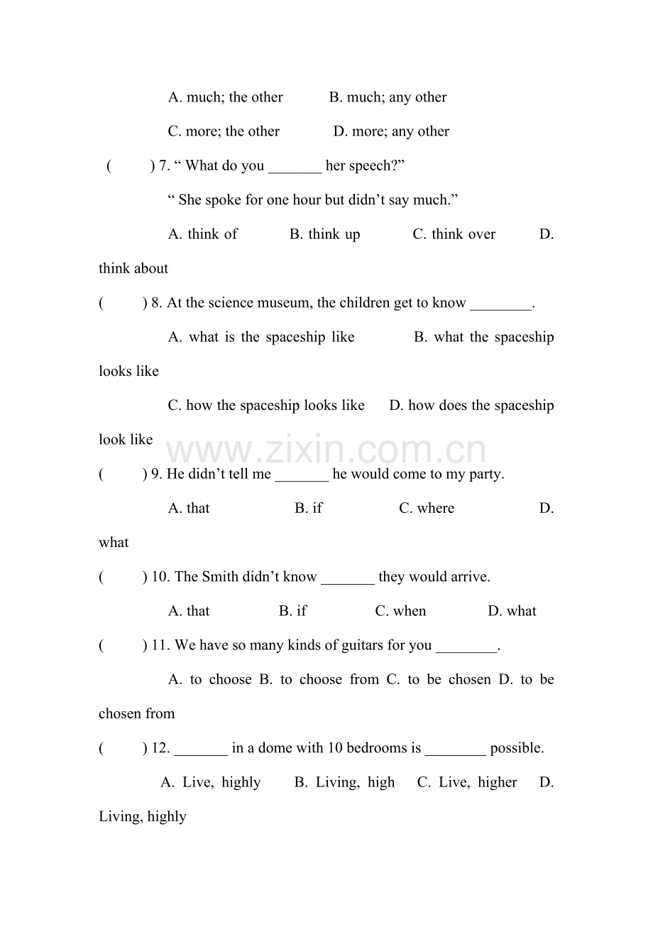 九年级英语下学期单元检测题16.doc_第2页