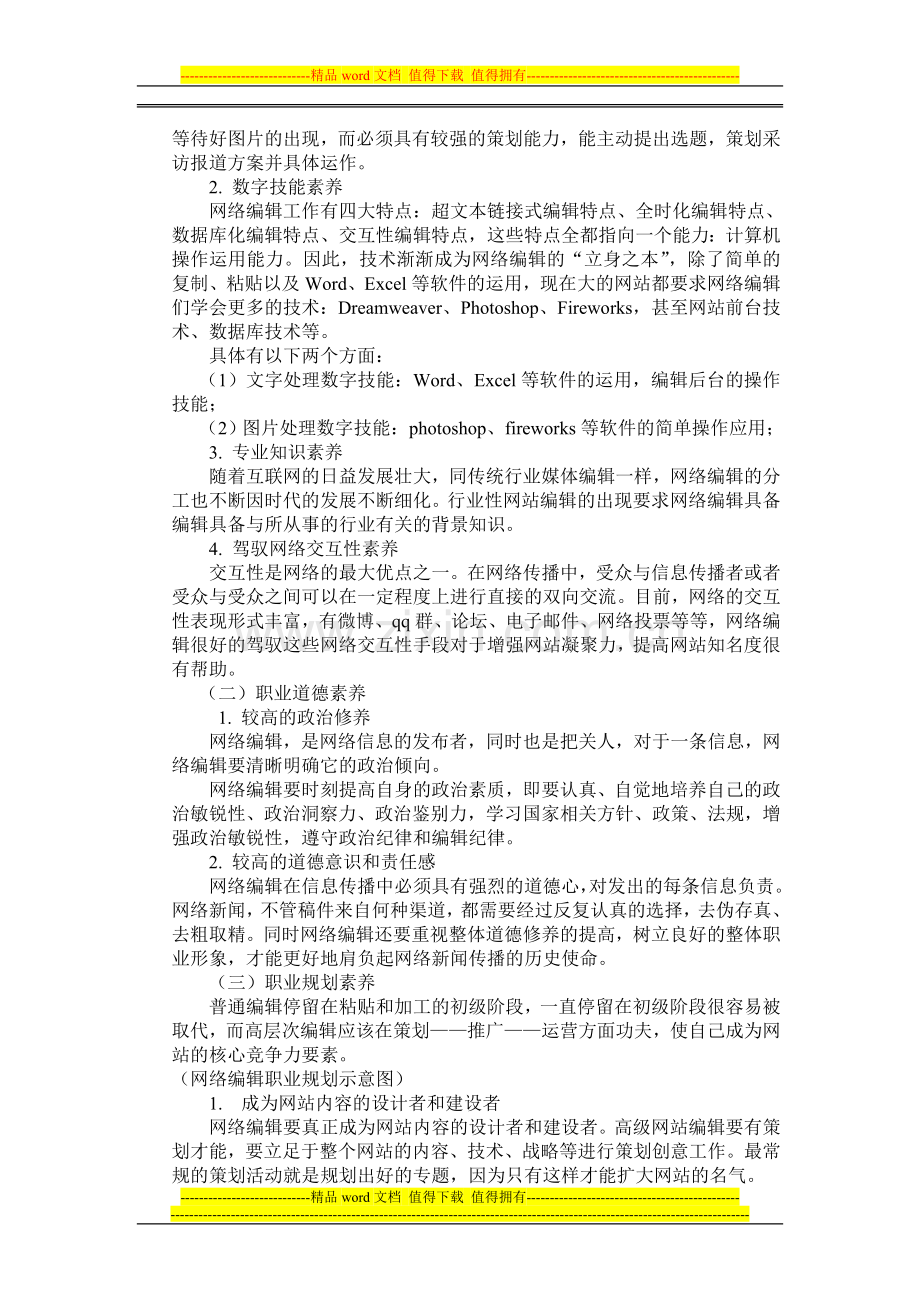 网络编辑的职业素养和绩效考核..doc_第2页