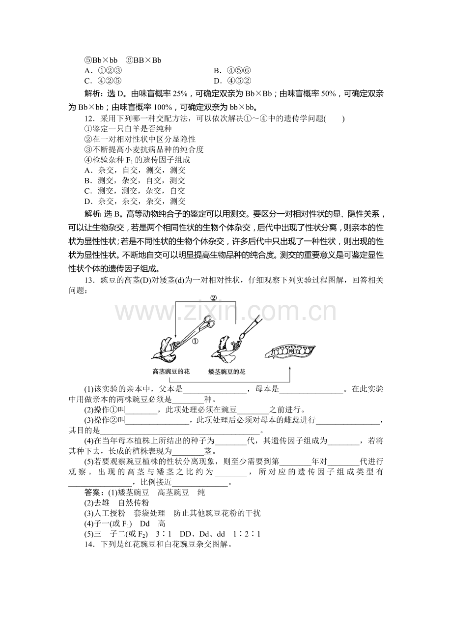 高一生物课时演练检测试题14.doc_第3页