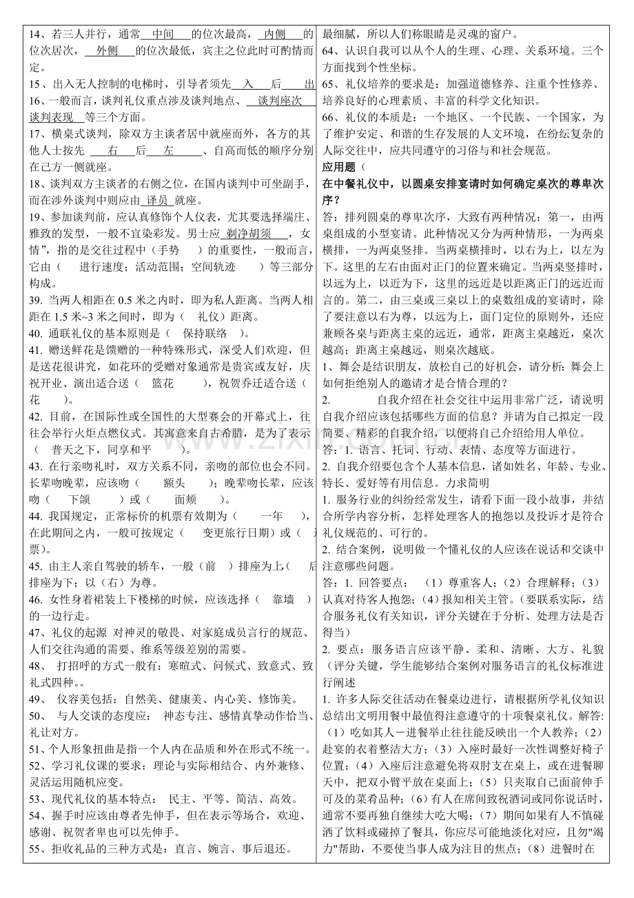 社交礼仪重点复习.doc_第2页