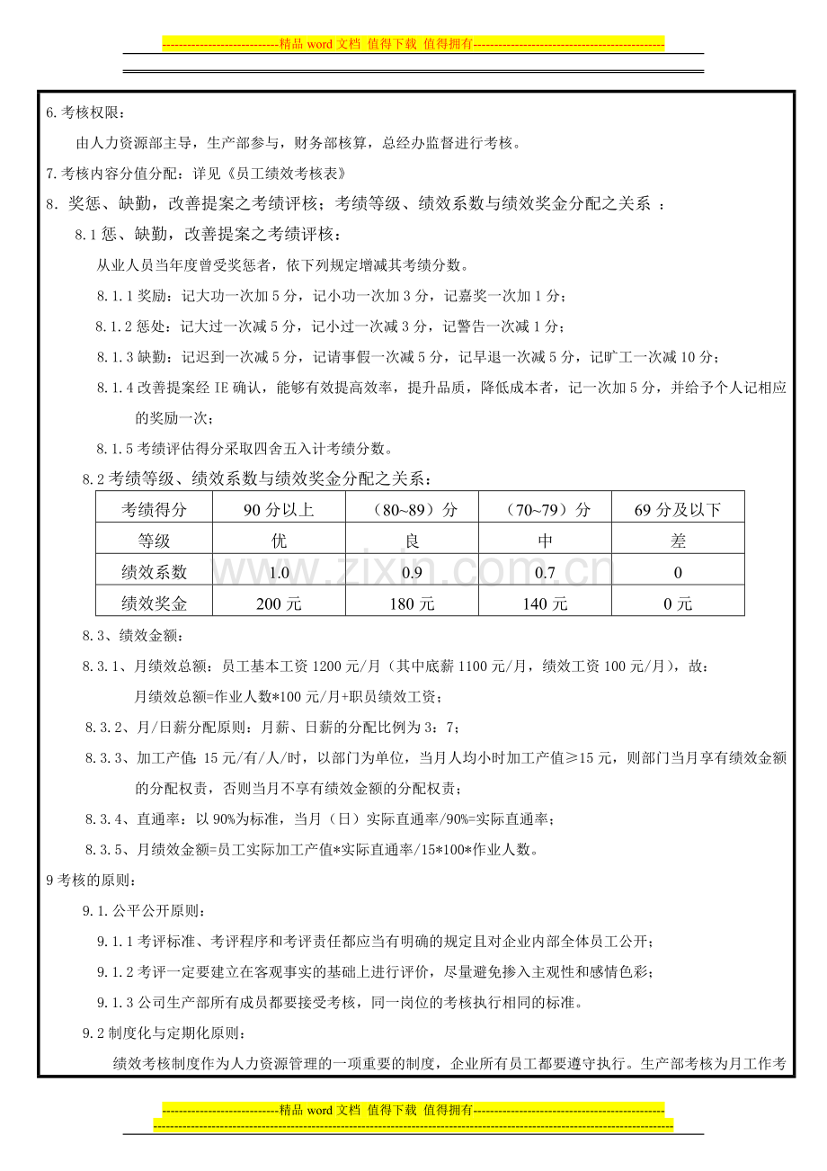 员工绩效考核管理办法修订版.doc_第2页