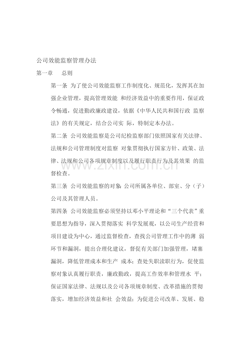 公司效能管理办法.doc_第1页